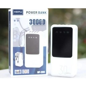 Resim Hepu HP-209 30000 Mah. Dahili Kablolu Dijital Göstergeli Powerbank 
