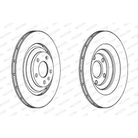 Resim FERODO DDF1240C Fren Diski VW A6 Arka 04- 330×22 Takım 