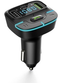 Resim PDAteknoloji PDAteknoloj F9 Araç Fm Transmitter 5.3 Bluetooth Araç Kiti Usb Type-C Hızlı Şarj Çıkışlı Çakmaklık G 