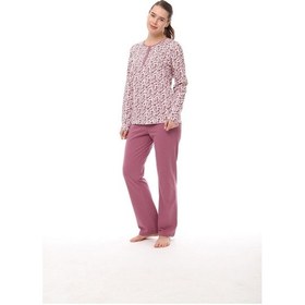 Resim Pijadore 1547 Uzun Kollu Kadın Pijama Takım 001 