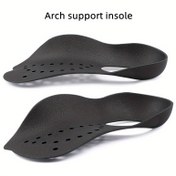 Resim Koşu ve Yürüyüş için 1 Çift Ergonomik Topuk Desteği Tabanlıkları - Rahat Kemer Destekli Ayakkabı İçi Yuvarlak Kesikler ile Geliştirilmiş Ayak, Rahatlama ve Stabilite için Spor Ayakkabılar ve Günlük Ayakkabılar, Ayakkabı Tabanları 