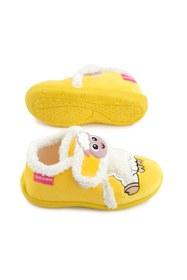 Resim Gezer Kışlık Cırtlı Ayarlanabilir Rahat Iç Taban Kız Çocuk Panduf Ayakkabı 