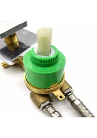 Resim Ayrıntıshop Banyo Kompakt Duşakabin 40 Lık Mix Batarya Aç-kapama Ayaksız Plastik Kartuş Aparatı 