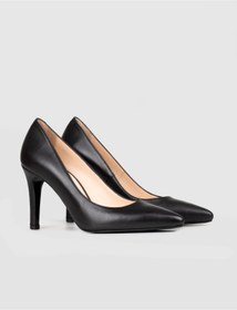 Resim Cabani Kadın Hakiki Deri Siyah İnce Topuklu Stiletto 
