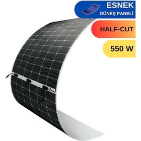 Resim 550w Esnek Güneş Paneli Marin / Karavan / Trapez Çatı / Branda Üstü Hafif Ve Kolay Montaj Solar Panel Ht72-18x Nlm 