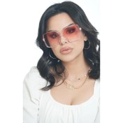 Resim Dikdörtgen Şeffaf Çerçeveli Unisex Güneş Gözlüğü AEU-1932C6 