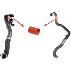 Resim IBRAS 12760 Turbo Borusu Küçük Silikon Master III Movano B 2.3 DCI 52Mmx9Cm 