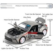 Resim 1:32 Gr86 Corolla Mini Araba Oyuncak Modelleri Alaaşm Döküm Kaplenar Akik Ses Gr86 Beyaz 