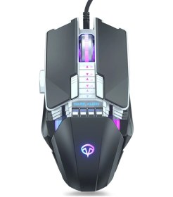 Resim Sones Dark Alien V710 7 Tuşlu Metal Ofis Kablolu Parlayan Fare, Kablo Uzunluğu: 1,78 M Diğer 