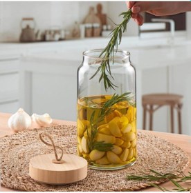 Resim Ahşap Kapaklı Woody Kavanoz 43593 1130 cc Fma05086 