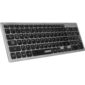 Resim Everest KB-BT88 Siyah/gri Bluetooth Ultra Ince Q Mac/win/android/ıos Uyumlu Kablosuz Klavye 