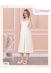 Resim Limissi 1096 Sade Şık Hamile Lohusa Gecelik 