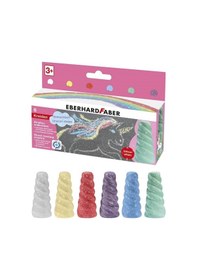 Resim Eberhard Faber Unicorn Sokak İşaretleme Tebeşiri 6 Renk 