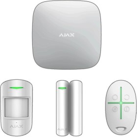 Resim Ajax Hub Kit / Starterkithub - Beyaz Kablosuz Alarm Kiti 
