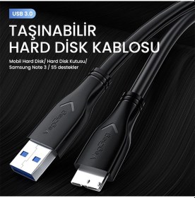 Resim Usb 3.0 Micro B Şarj Data Hdd Kablosu 1.5 Metre Sku: Smg8690010095510 