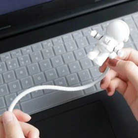 Resim Buffer® USB Astronot Gece Lambası, Masa Lambası, Kitap Okuma Lambası Işığı 