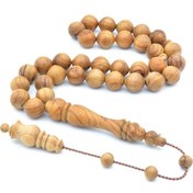 Resim USTA İŞİ MEVLEVİ İMAMELİ BEYZİ KESİM ZEYTİN AĞACI TESBİH 002 