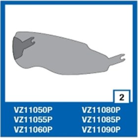 Resim Shark Vısıon R Renkli Güneş Cam Krom VZ11085P 