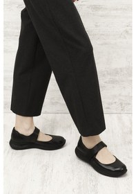 Resim Gönderi(R) Gönderi R Siyah Mary Jane Dolgu Taban Hakiki Deri Ayakkabı Siyah 