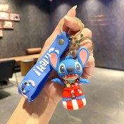 Resim Dzjjna Yeni Çizgi Film Animasyon Stitch Serisi Yumuşak Kauçuk Anahtarlık Bebek Çantası Kolye Anahtarlık Küçük Hediye (Yurt Dışından) 