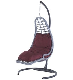 Resim Rattan Rest Salıncak - Koyu Gri 