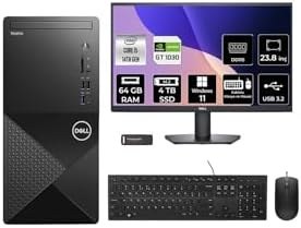 Resim Dell Vostro 3030MT i5 14600 64GB 4TB SSD GT1030/4GB W11P Masaüstü Bilgisayar + 27" Monitör 