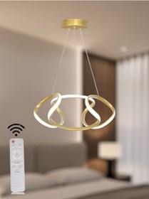 Resim Ey Shop Eskitme Drone Model 3 Renk Kumandalı Led Avize Eskıtme Gold 