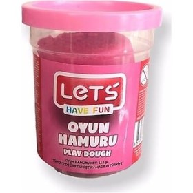 Resim Let's Tek Renk Oyun Hamuru Pembe 115 Gr 