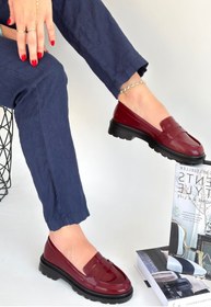 Resim Erbilden Narli Bordo Rugan Oxford Ayakkabı 