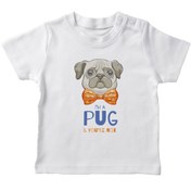 Resim Angemiel Baby Papyon Takan Pug Erkek Bebek Tişört Beyaz B0560MDBBKETSRT 