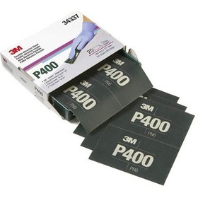 Resim 3M 34337 Esnek Hookit P400 Tabaka El Zımparası 140X173Mm 
