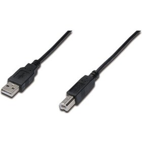 Resim Digitus AK-300102-030-S 3 M USB 2.0 to USB 2.0 Tip B Erkek-Erkek AWG28 USB 2.0 Yazıcı Kablosu 