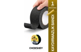 Resim Onba Kaygan Merdivenlere Son! 25mm x 5m Süper Güçlü Siyah Kaydırmaz Bant 