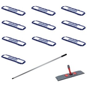 Resim Cod-ex Orlon Mavi Statik Toz Mop 10 x 80 CM + Mop Tutucu + Sap 