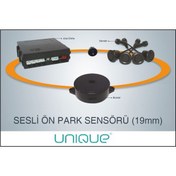 Resim Unique Unıque ® Upc 241f Siyah Gözlü Sesli Ön Park Sensörü 