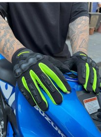 Resim Vn 920 Siyah-sarı Yazlık Motosiklet Eldiveni 