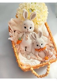 Resim Amigurumi Havuçlu Tavşan Set 