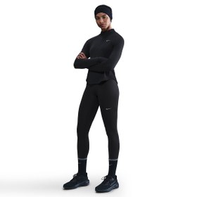 Resim Nike Dri-Fit Tempo High-Waisted 7/8 Kadın Siyah Koşu Tayt HV8170-010 