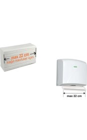 Resim Vialli K2M Z Katlı Kağıt Havlu Dispenseri Gri Max 200 Ad 22 cm 