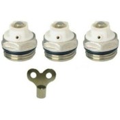 Resim REAL 3 Adet Petek Radyatör Havlupan Purjör Hava Alma Tıpası 