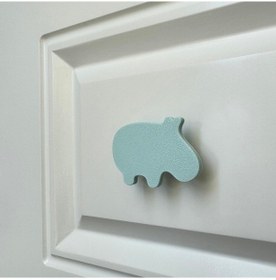 Resim Pomerol Mavi Hipopotam Dolap Kulpu - Çocuk Odası, Mutfak Ve Banyo İçin Modern Ve Dayanıklı Mobilya Kulp, Dh 