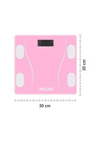Resim Walke Premium Seri Dijital Baskül Yağ Su Kas Vücut Kitle Endeksi Kilo Ölçer Tartı 30 30 Cm Pembe 