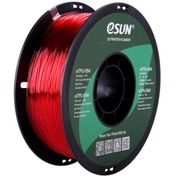 Resim eSUN 1,75 mm eTPU-95A Şeffaf Kırmızı Filament (1 KG) 