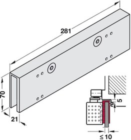 Resim Ts 92 Cam Kapı Geçme Elemanı Nat. 