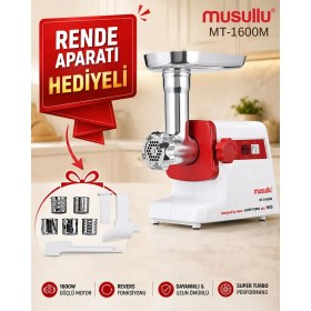 Resim Musullu 1600W MT-G1600M Süper Turbo Et Kıyma Makinesi 