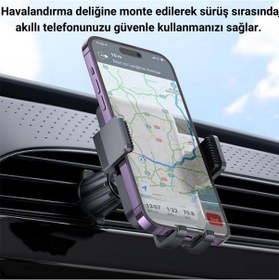 Resim Coofbe Güçlü Magsafe 360 Dönebilen Yapışkanlı Araç İçi Telefon Tutucu Masaüstü Telefon Standı Tutucu 