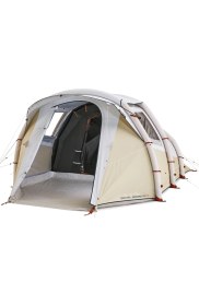 Resim Decathlon Quechua 4 Kişilik Şişme Kamp Çadırı Air Seconds 4.1 Fresh&Black 1 Odalı Kum Renkli Dayanıklı Malzeme 