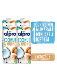 Resim Alpro Hindistan Cevizi & Badem Sütü 4 x 1 L 