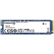 Resim Kıngston Snv3s/4000g, Nv3, 4tb, 6000/5000, Gen4, Nvme Pcıe M.2 2280, Ssd 