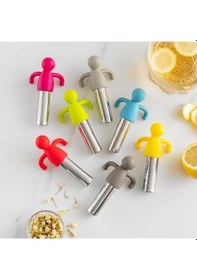 Resim Dancemonkey Lichen Silikon 304 Paslanmaz Çelik Duvara Monte Çay Süzgeci, Çay Pq 